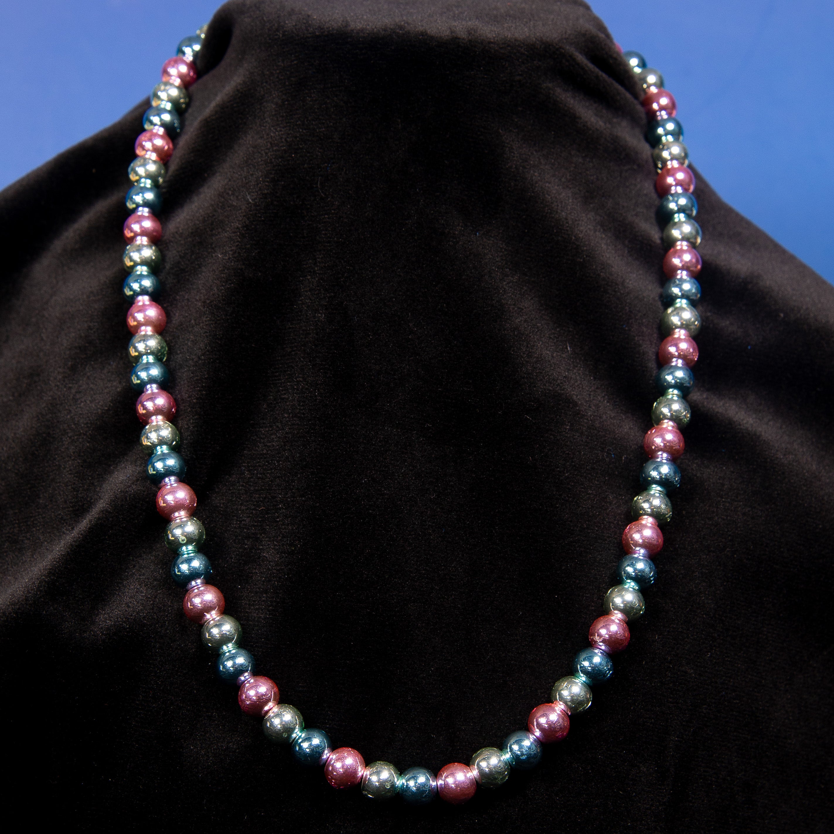 Twilight Strand Necklace - Metallic Bead Trio