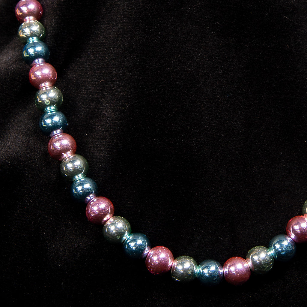 Twilight Strand Necklace - Metallic Bead Trio