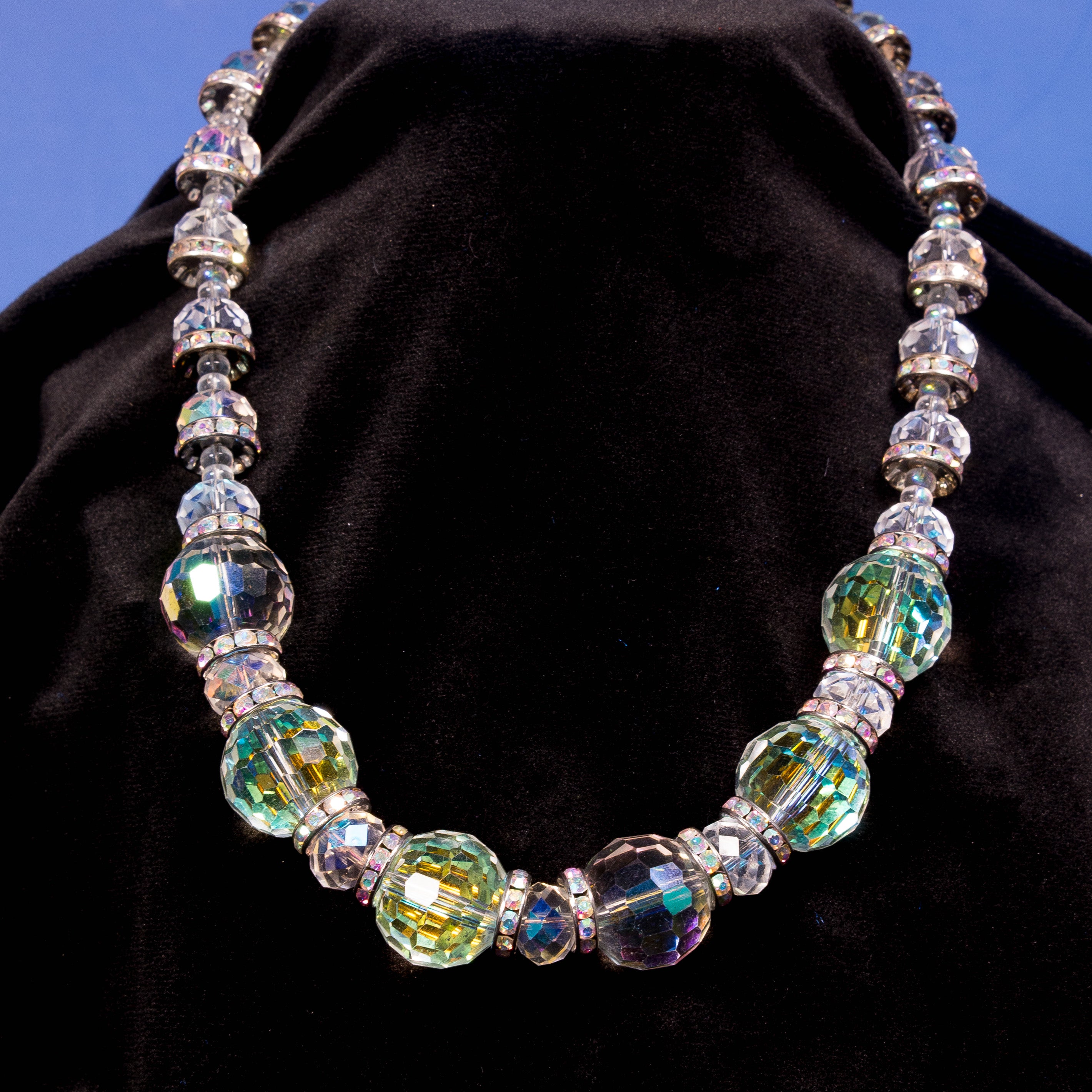 Voltage Necklace - Faceted Crystal Statement