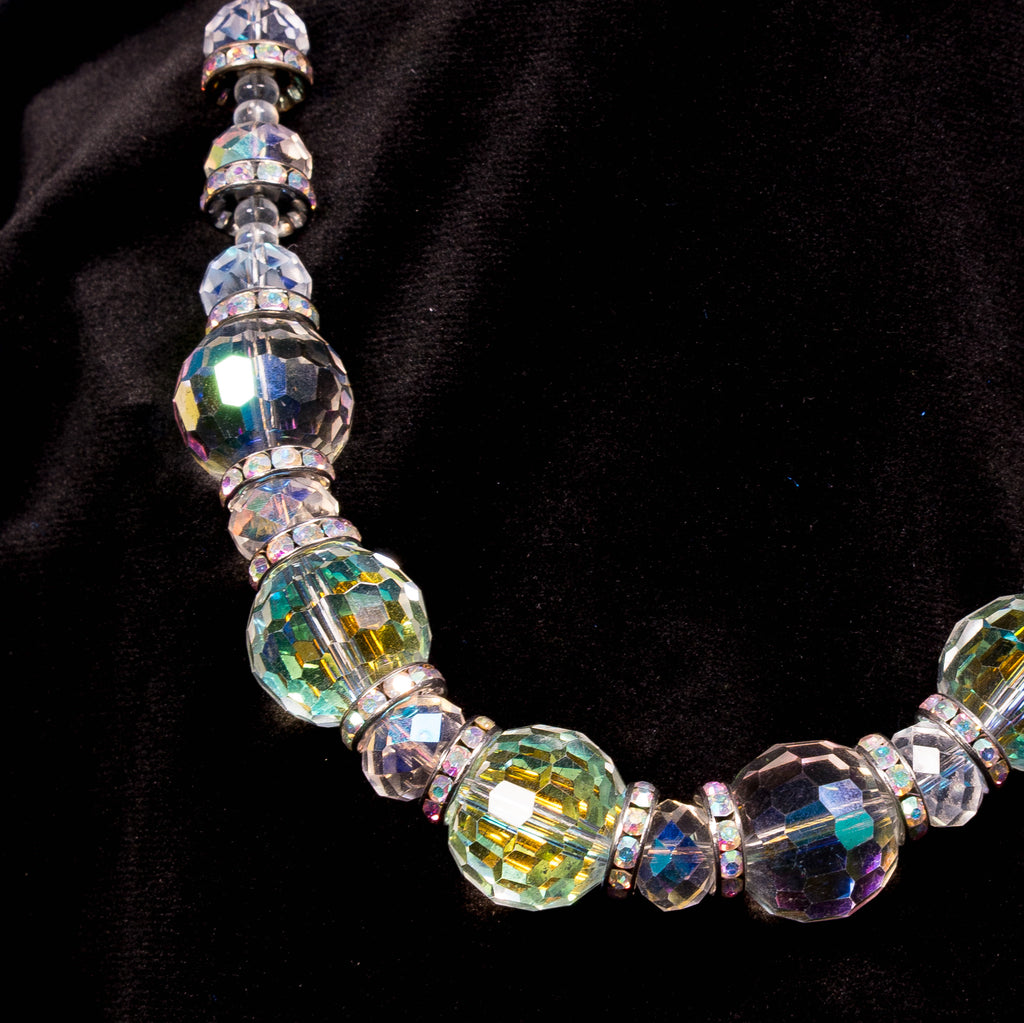 Voltage Necklace - Faceted Crystal Statement
